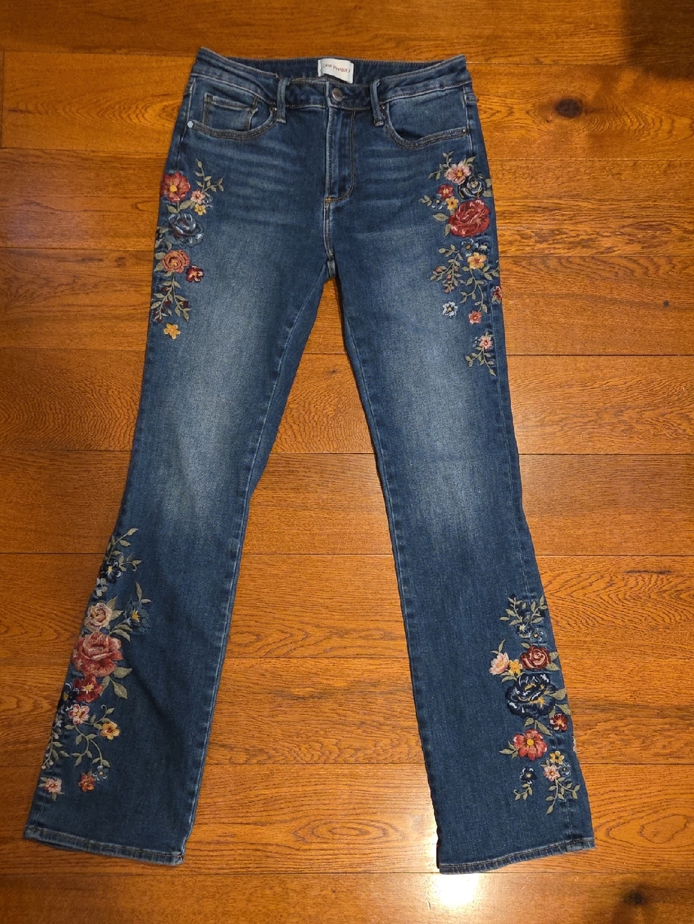 DRIFTWOOD Kelly Floral Embroidered Jeans - Serenity 27